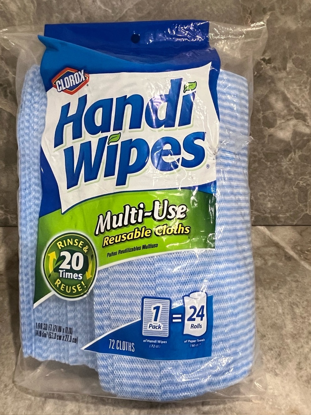 $14/ Clorox Handi Wipes Multi-Use Reusable Cloths 72 Count Package is Sealed!